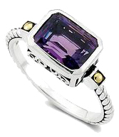 Samuel B. Sterling and 18k with amethyst ring MRSP $129 516.466.1826 samuelb.com