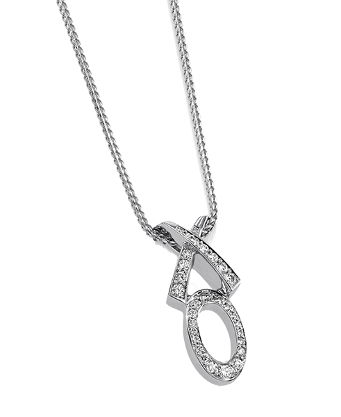 John Atencio Paris X/O Pave Diamond Pendant Necklace  MSRP $2575 30 diamonds 0.34 TCW. Diamond quality: G-H SI1 720.445.5292 johnatencio.com