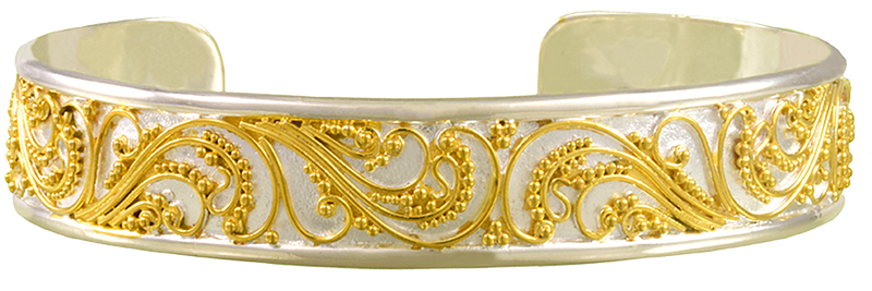 Michou Sterling and 22K gold vermeil bracelet.  MSRP $450 530.525.3320 michoujewelry.com