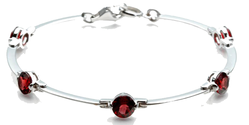 Joryel Vera Sterling and garnet bangle MSRP $625 561.588.2945 joryelverawholesale.com