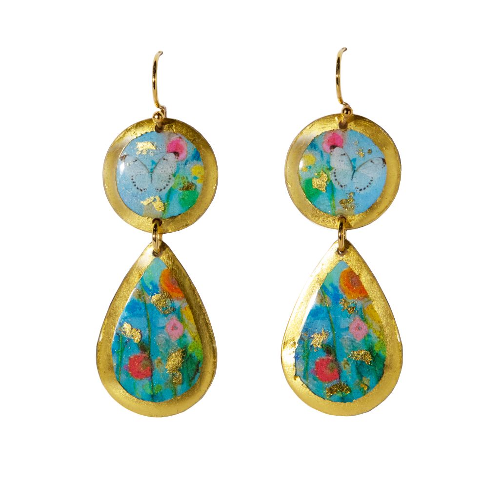 Evocateur Wildflowers 22k gold leaf and enamel MSRP $228 evacateurstyle.com 203.956.0705