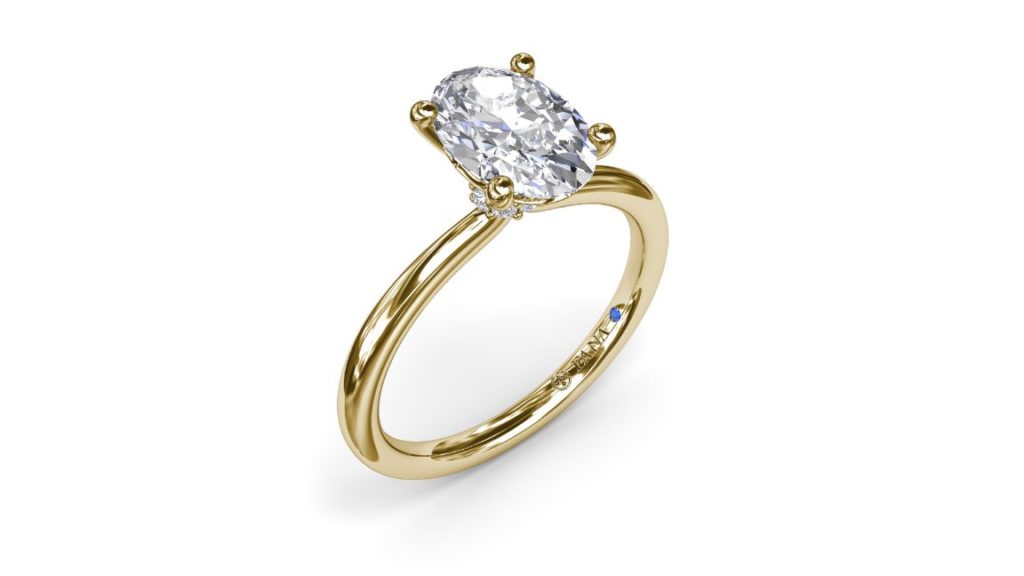 Fana Hidden halo engagement ring MSRP $1250 fanajewelry.com 800.433.0012