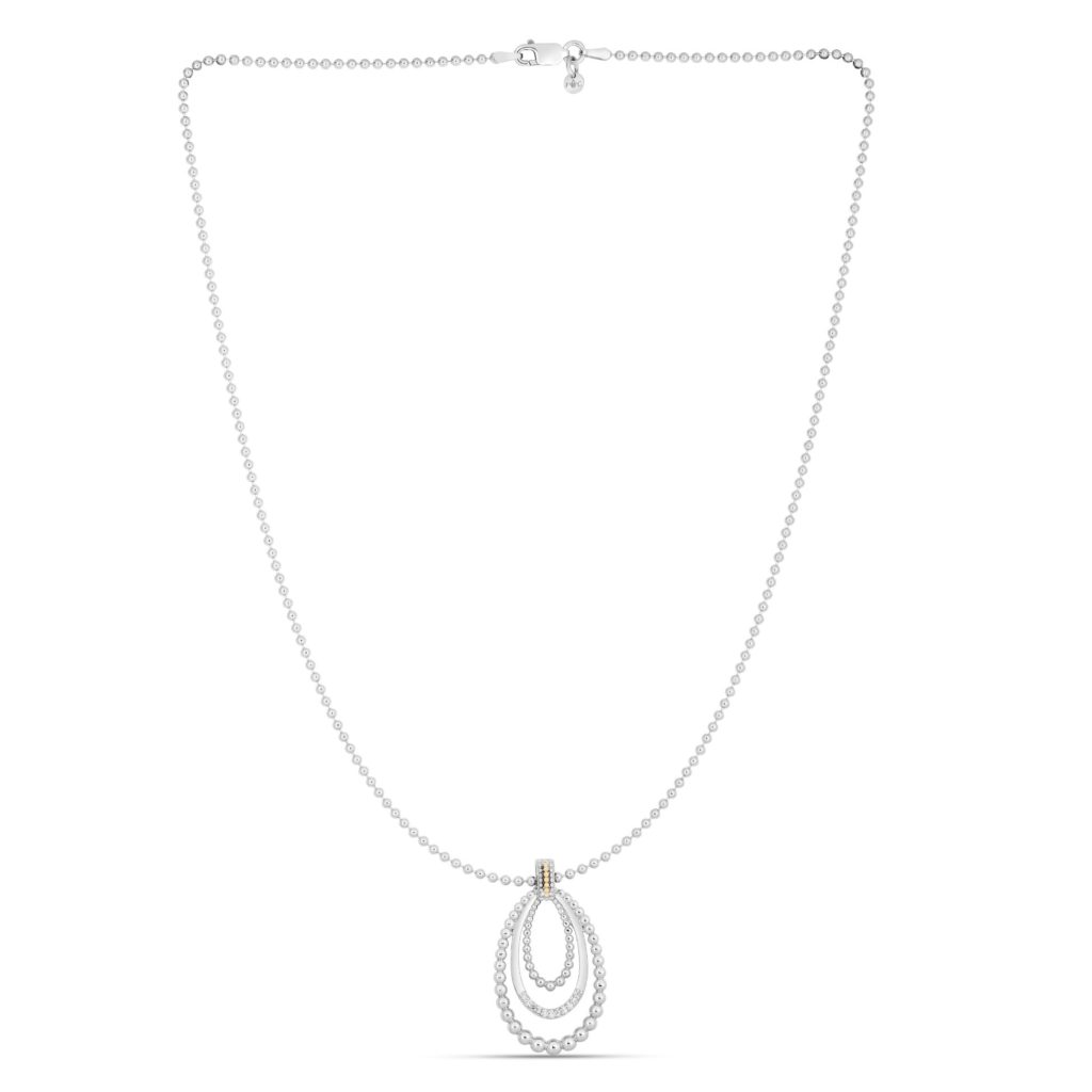 Phillip Gavriel Silver & 18K .055ct diamond popcorn pendant MSRP $285 phillipgavriel.com 800.622.0960