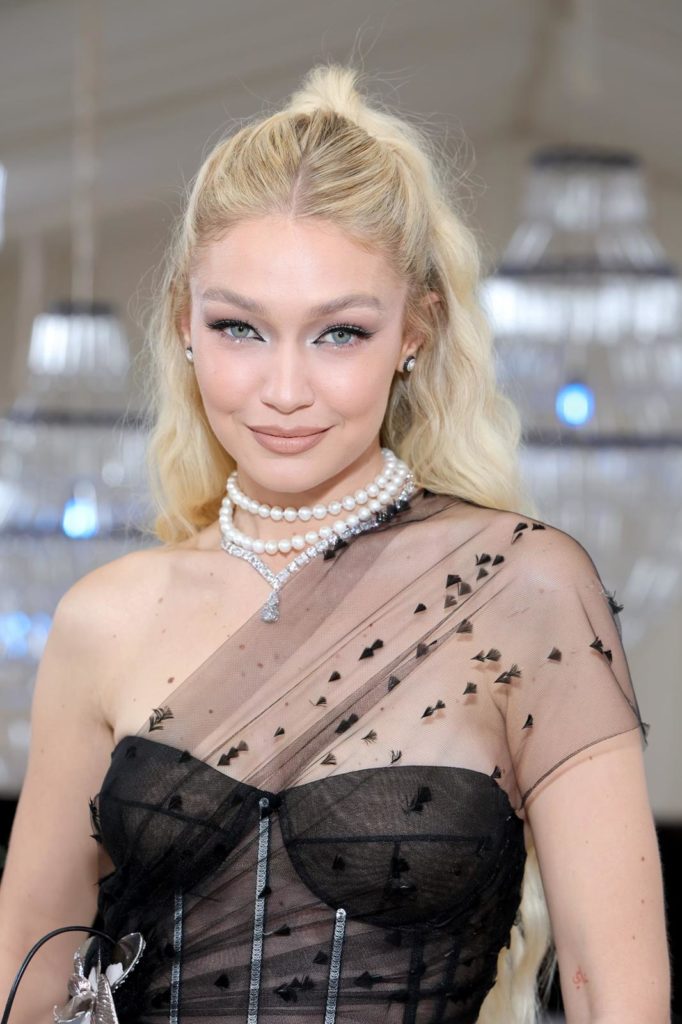 Gigi Hadid wore SMILING ROCKS at the Met Gala